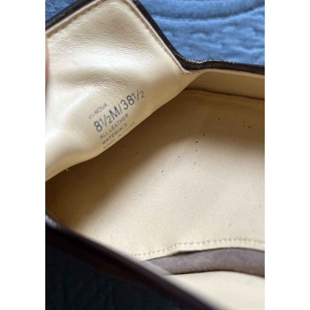 Vero Cuoio Vc Signature Vi-Nova Taupe Gray Brown Suede Slip On Loafers Size 8.5M - Picture 8 of 10